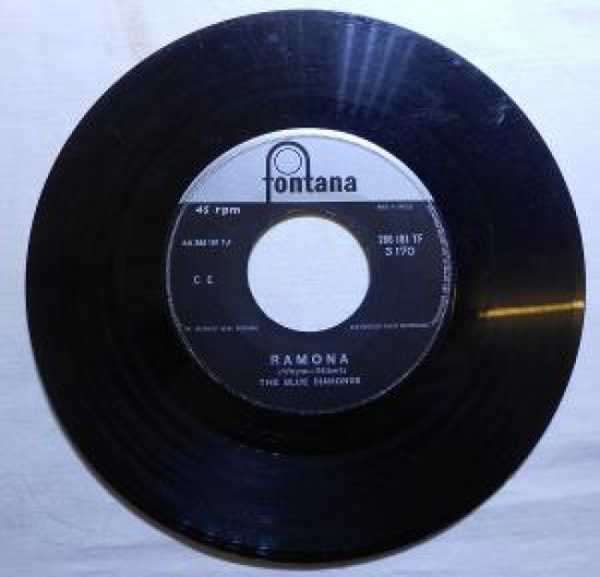 FONTANA RAMONA (WAYNE-GİLBERT) THE BLUE DIAMONDS; ALL OF ME (SİMONS-MARKS)THE BLUE DIAMONDS 45'LİK YABANCI PLAK 