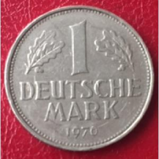 1 DEUTSCH MARK 1970 DEUTSCHLAND.G.BUNDESREPUBLIK METAL PARA 