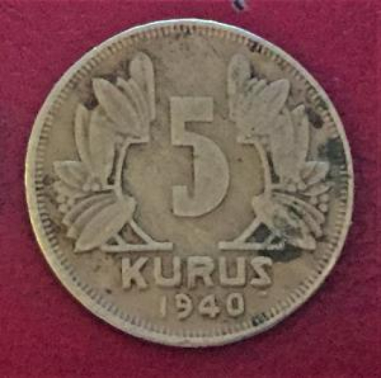 5 KURUŞ ESKİ PARA