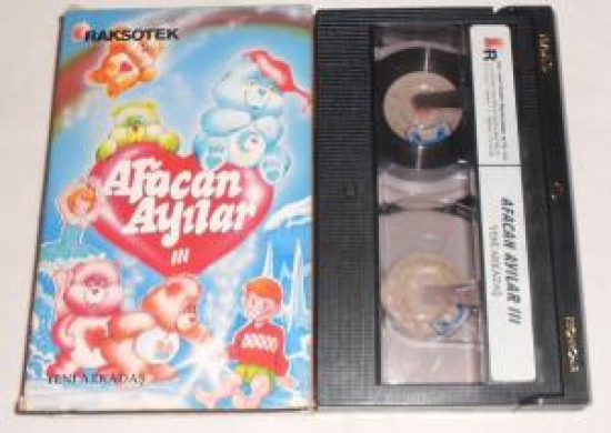  RAKSOTEK BETAMAKS KASET ÇİZGİ FİLİM AFACAN AYILAR YENİ ARKADAŞ VİDEO KASET