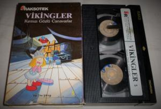  RAKSOTEK BETAMAKS KASET ÇİZGİ FİLİM VİKENGLER KIRMIZI GÖZLÜ CANAVARLAR 5 VEDİO KASET