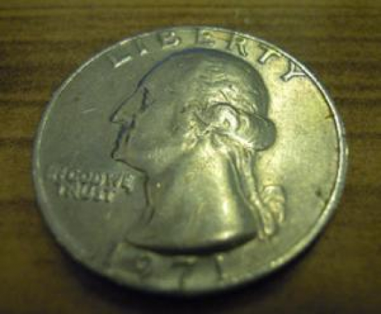 1/4 CEYREK DOLAR UNTED STATES AMERİCA EPLURIBUS UNUM QUARTER DOLLAR LIBERTY INGODWE TRUST 1971 