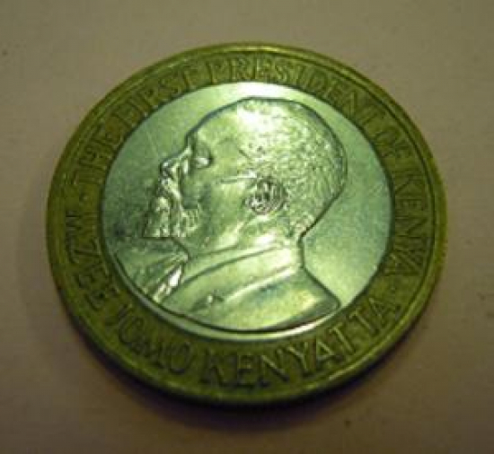 TEN SHILINGS 2010 REPUBLIC OF KENYA THE FIRST PRESIDENT OF KENYA MZEE JOMO KENYATTA 
