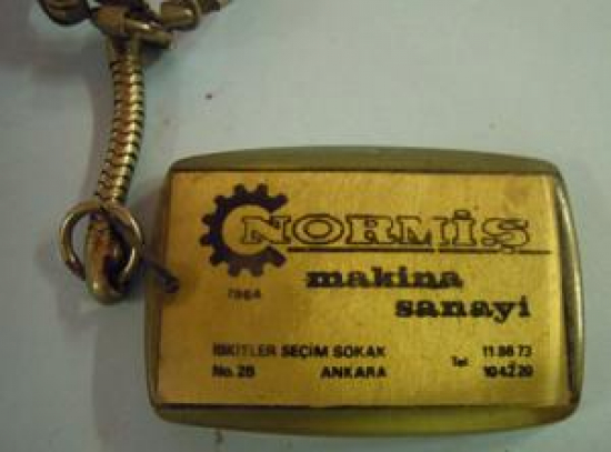 NORMİŞ MAKİNA SANAYİ İSKİTLER SEÇİM SOKAK NO: 26 ANKARA 