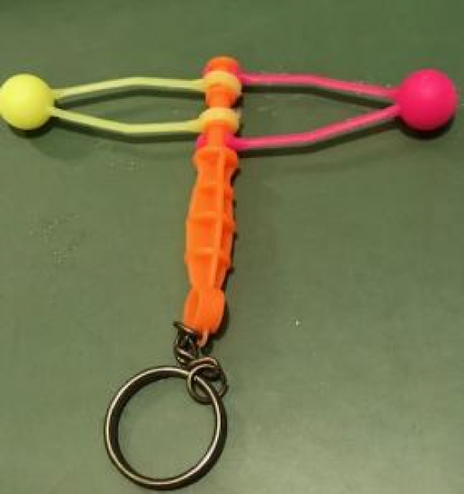 SOKAK EL OYUNU ŞAK ŞAK MASKOT ANAHTARLIK PEMBE SARI TURUNCU 3 RENKLİ 