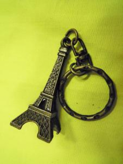 FRANCE PARIS EYFEL KULESİ MAKEDİ SARI DÖKÜM ANAHTARLIK 