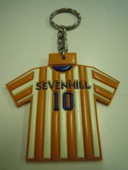 SEVENHILL 10 NUMARALI SPOR FORMA SİLİKON ANAHTARLIK 