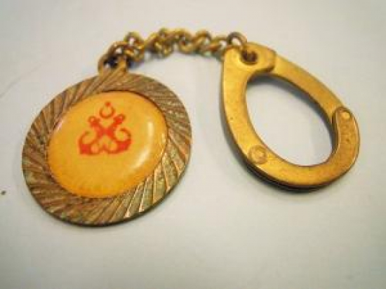 DENİZCİLİK ÇİFT CIPA KROM POLYESTER KARMA ANAHTARLIK 