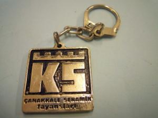 K S ÇANAKKALE SERAMİK FAYANSLARI METAL ANAHTARLIK 