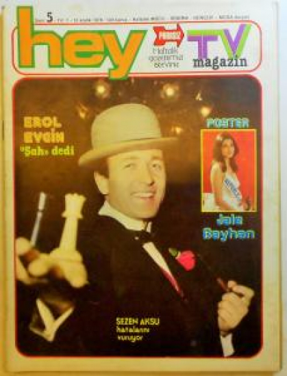 HEY HAFTALIK MAGAZİN DERGİ SAYI 5 13 ARALIK 1976 EROL EVGİN 