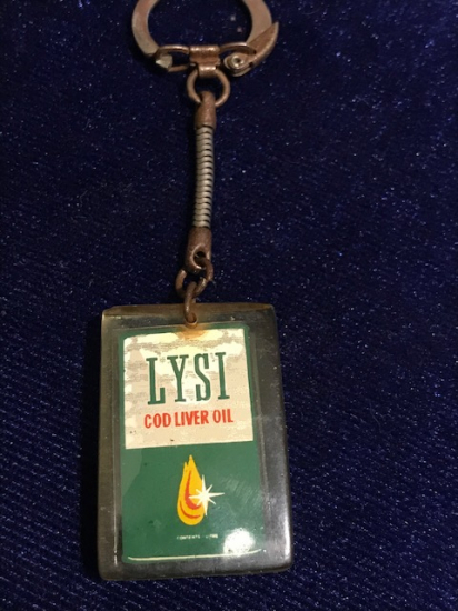 LYSI COD LİVER OİL CİFT TARAFLI ŞEFFAF KARBON ANAHTARLIK