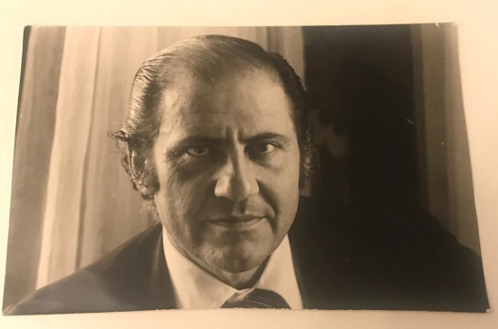 ŞAKİR ECZACIBAŞI SİYAH BEYAZ ORJİNAL FOTOGRAFI 18 X 12 