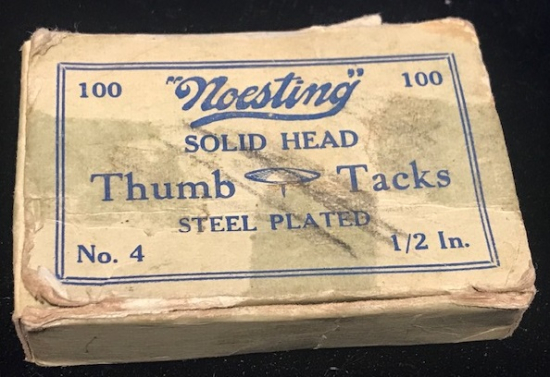 RAPTİYE SOLİD HEAD THUMB TACKS ENGLAND  KUTUSUNDA KULLANILMIŞ