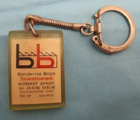 BANDIRMA BOYA TİCARETHANESİ ŞEFFAF ANAHTARLIK 