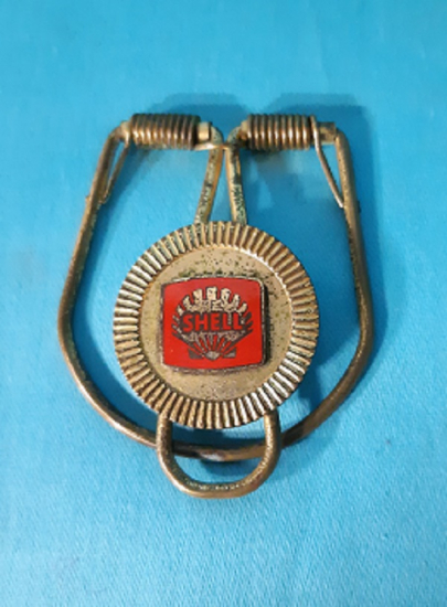 SHELL METAL ORTASI SEHLL ARMA SICAK MİNELİ YAYLI KAGIT PARA SIKISTIRICI TUTUCU VE ANAHTARLIK