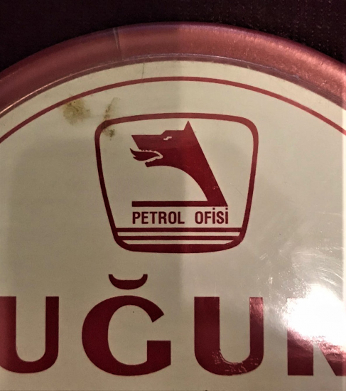 PETROL OFİSİ REKLAMLI ŞEFFAF PLASTİK BARDAK ALTI 