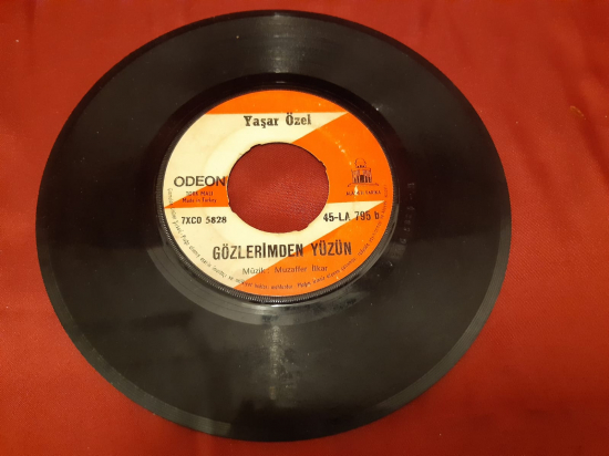 YAŞAR ÖZEL ODEON ALDATTIN BENİ ZALİM GÖZLERİMDEN YÜZÜN 45 LİK YERLİ PLAK 