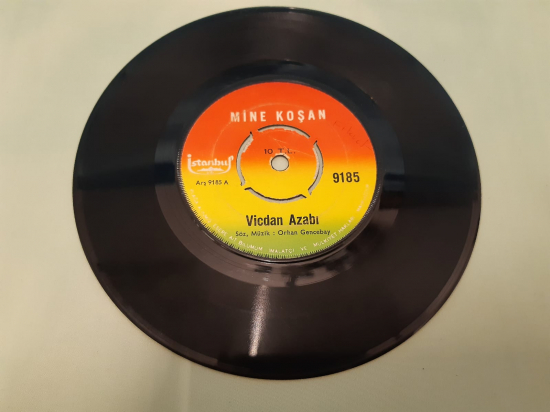 İSTANBUL PLAK MİNE KOŞAN VİCDAN AZABI YAĞMUR 45 LİK YERLİ PLAK 