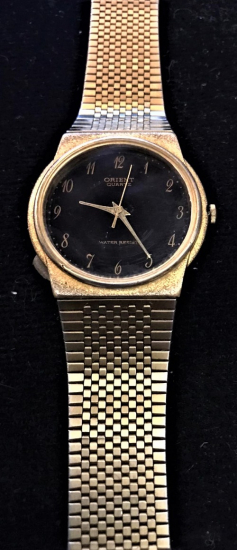 ORIENT QUARZT 22K GOLD PLATED JAPAN KOL SAATİ