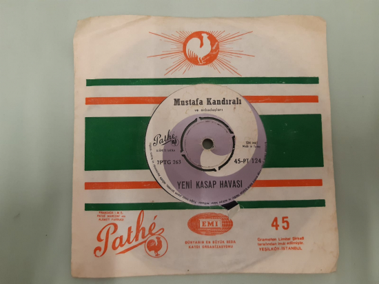 MUSTAFA KANDIRALI SON SİSTEM ÇİFTETELLİ , YENİ KASAP HAVASI 45 LİK YERLİ PLAK 