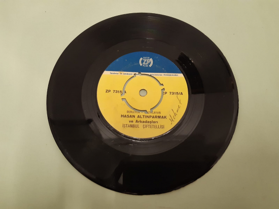ZAFER PLAK HASAN ALTINPARMAK KONYA KAŞIK OYUN HAVASI , İSTANBUL ÇİFTETELLİSİ 45 LİK YERLİ PLAK 
