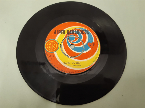 ALPER KARABÖCEK CANIM ANNEM , KAŞIK OYUNU 45 LİK YERLİ PLAK 