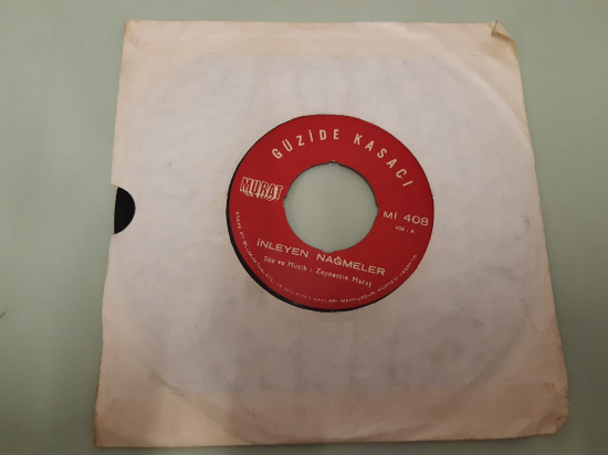  GÜZİDE KASACI MURAT PLAK İNLEYEN NAĞMELER , AĞLAMA, DEĞMEZ HAYAT BU GÖZ YAŞLARINA 45 LİK YERLİ PLAK 