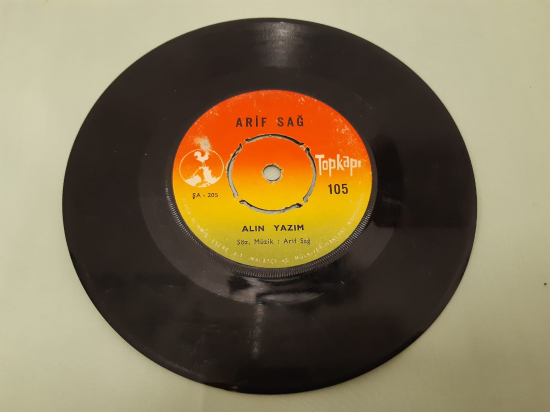  ARİF SAĞ GURBET TRENİ, ALIN YAZIM 45 LİK YERLİ PLAK 