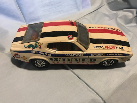 WINNER SÜPERCAR MACH 1  RACING TEAM TENEKE OYUNCAK FORD MUSTANG YARIŞ ARABASI 