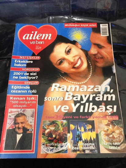 AİLEM VE BEN DERGİ SAYI 8 ARALIK 2000  MUTLULUGUN KÜÇÜK SIRLARI