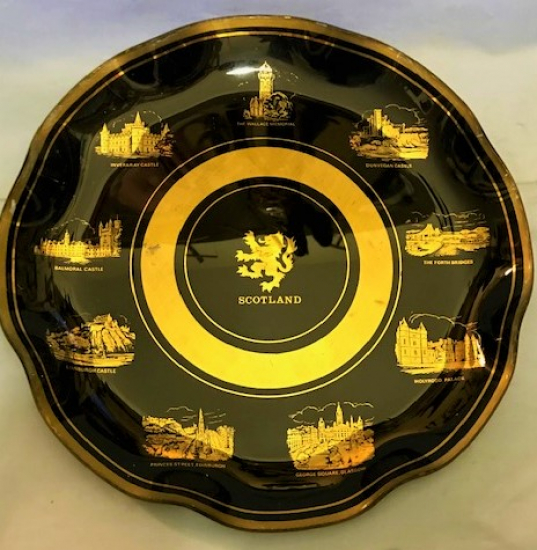 SCOTLAND CAM DUVAR TABAK TARİHİ YERLERİN RESİMLERİ ALTIN CEKME 