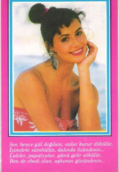 ARKASI YAZISIZ SEVGİLİYE GÖNDERİLEN GÜZEL SÖZLERLE KARTPOSTAL 