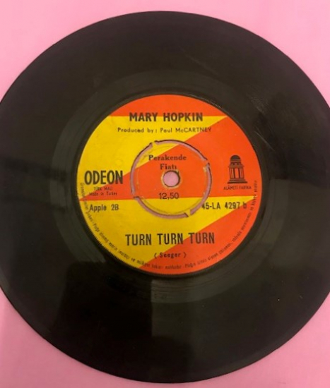 MARY HOPKİN THOSE WERE THE DAYS-TURN TURN TURN 45 LİK YABANCI PLAK