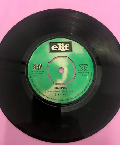 ZEYNO ALLAH AŞKINA-MAHPUS 45 LİK YERLİ PLAK 