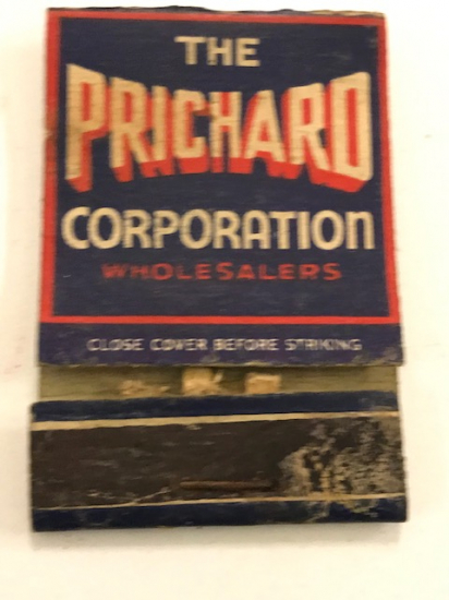 THE PRICHARD CORPORATİON WHOLESALERS KARTON KİBRİT USA 