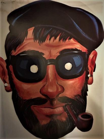 EGLENCE OYUNCAK 1970 PİPO İÇEN DENİZCİ KAPTAN KARTON MASKE 