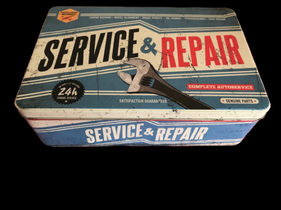 TENEKE KAPAKLI KUTU SERVİCE REPAIR BOX