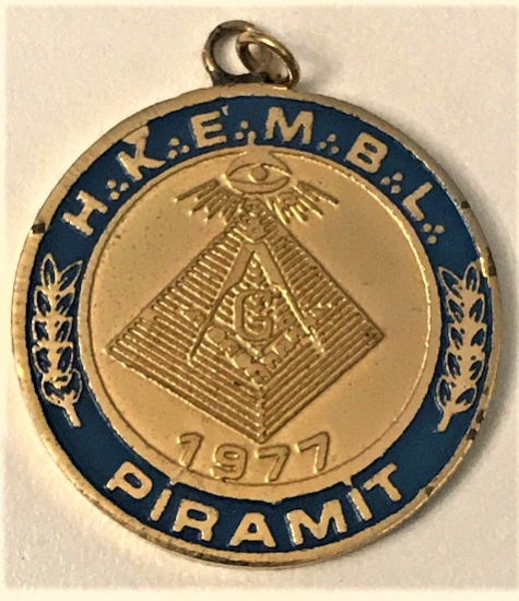MASON PiRAMİT 1977 H.K.E.M.B.L METAL MASONİK ANAHTARLIK 