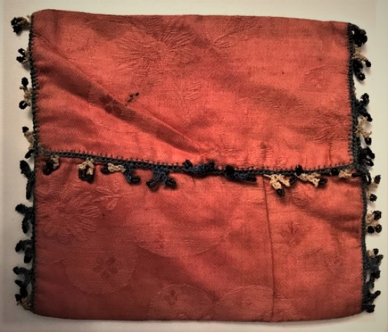 OSMANLI KESE EL İŞLELİ EL YAPIM KENARLAR OYALI İÇ,İ ASTARLI PARA KESESİ  BOYU 14 CM ENİ 13 CM