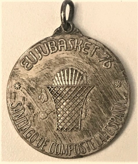 EUJUBASKET 76 SANTİAGO DE COMPOSTELA ESPANA MADALYA 