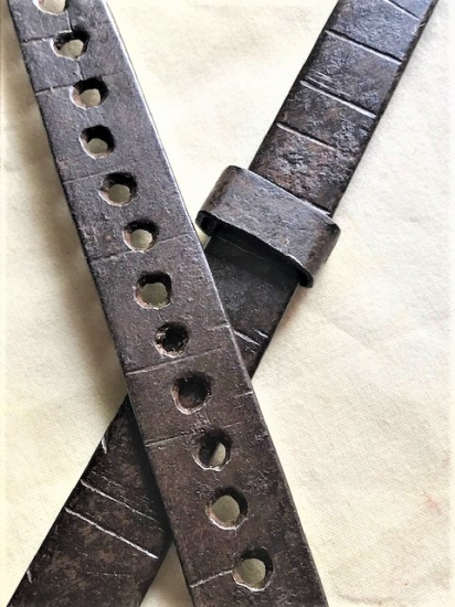 OSMANLI USTA EL DOGME SICAK DEMİR METAL ÖLCÜ ALETİ 2 GECME PARCALI ARŞIN VE ENDAZE