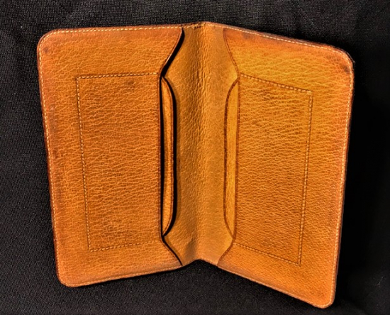 DERİ GÖZLÜ KAGIT PARA CUZDANI 