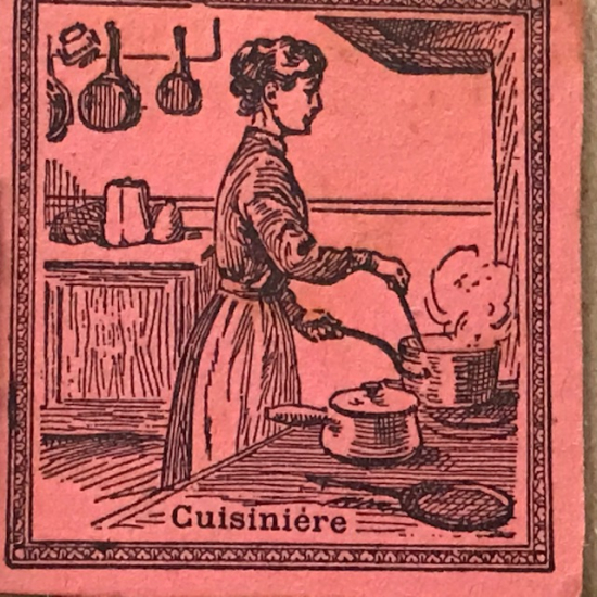 EGİTİM KÜLTÜRÜ 1900 YILLARDA BON POINT CUİSİNİERE  FRANSADA OKULDA SINIFDA BAŞARI GÖSTEREN TALEBELERE VERİLEN KART 