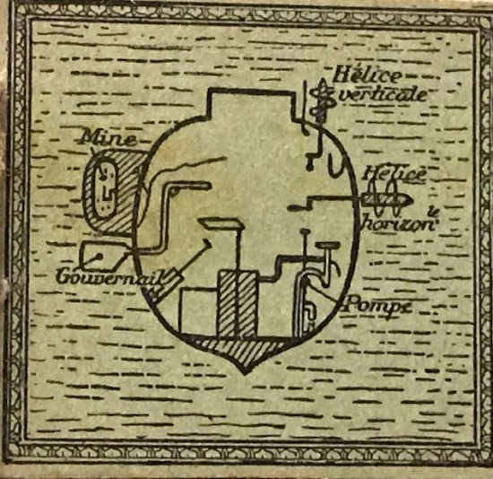 EGİTİM KÜLTÜRÜ SOUS MARİN 1900 YILLARDA BON POINT FRANSADA OKULDA SINIFDA BAŞARI GÖSTEREN TALEBELERE VERİLEN KART 