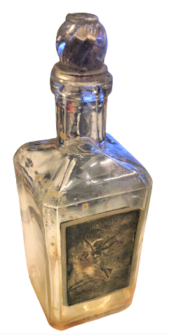 OSMANLI İÇİN ÜRETİLMİŞ OSMANLICA ETİKET YAZILI PRECIOSO FRASCO ROGER GALLET ART DECO 1900 LOTION FLEURS D'AMOUR PARFUM ŞİŞESİ ORJİNAL KAPAKLI 