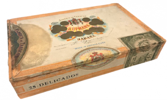 FABRİCA  DE TABACOS HUPMANN HABANA CUBA AHŞAP BOŞ PURO KUTUSU 