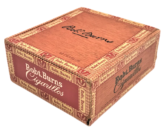 ROBT BURNS CİGARİLLOS CHANGE OF PACE SMOKE AHŞAP BOŞ PURO KUTUSU