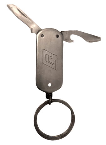 ANKARA SİGORTA 2 FONKSİYONLU PASLANMAZ CELİK ANAHTARLIK CAKI 