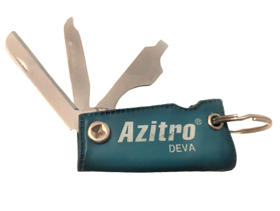 DEVA AZİTRO REKLAMLI 3 FONKSİYONLU ACACK KESECEK  TORNAVİDA TÖRPÜ  ANAHTARLIK