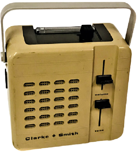 1970 KOLEKSİYON CLARKE+SMITH CASSETTE PLAYER TEYP KASET CALAR İNGİLİZ MALI SORUNSUZ 